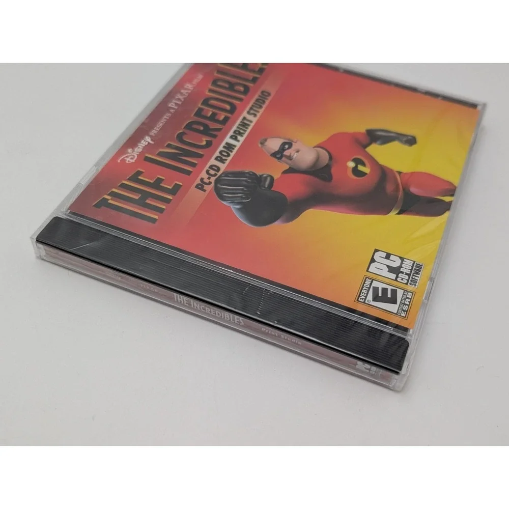 The Incredibles PC CD-ROM Print Studio Disney Pixar Windows‎ 98/Me/XP New Sealed